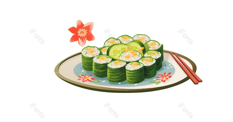 插画图片,蔬菜元素,美食PNG,美味免抠素材